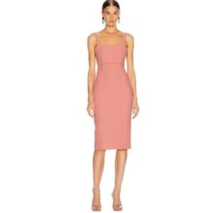 Cinq a Sept Dakota Dress in Rosewood Pink.